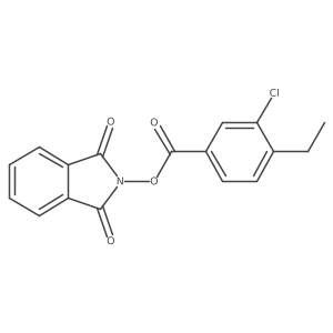 1,3-dioxo-2,3-dihydro-1H-isoindol-2-yl 3-chloro-4-ethylbenzoate结构式