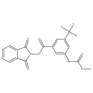 1,3-dioxo-2,3-dihydro-1H-isoindol-2-yl 3-[(methoxycarbonyl)amino]-5-(trifluoromethyl)benzoate Structure