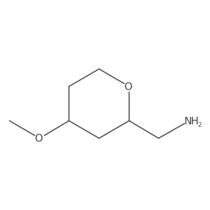 rac-[(2R,4S)-4-methoxyoxan-2-yl]methanamine结构式