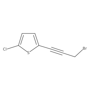 2-(3-Bromoprop-1-ynyl)-5-chlorothiophene结构式