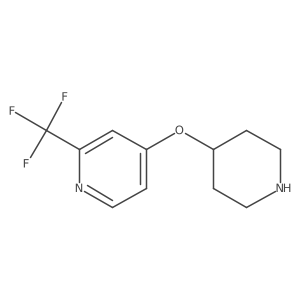 4-(Piperidin-4-yloxy)-2-(trifluoromethyl)pyridine Structure
