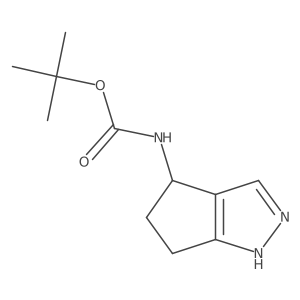 tert-Butyl (R)-(1,4,5,6-tetrahydrocyclopenta[c]pyrazol-4-yl)carbamate Structure