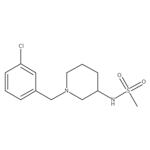 N-{1-[(3-chlorophenyl)methyl]piperidin-3-yl}methanesulfonamide Structure