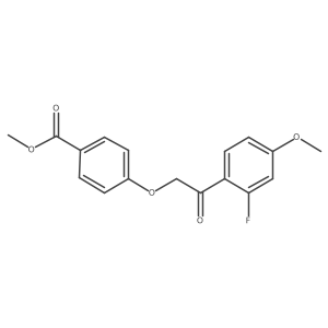 Methyl 4-(2-(2-fluoro-4-methoxyphenyl)-2-oxoethoxy)benzoate Structure
