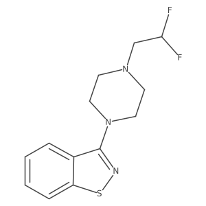 3-[4-(2,2-Difluoroethyl)piperazin-1-yl]-1,2-benzothiazole Structure