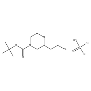 (S)-tert-Butyl 3-(2-hydroxyethyl)piperazine-1-carboxylate phosphate Structure
