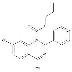 4-{Benzyl[(prop-2-en-1-yloxy)carbonyl]amino}-6-chloropyridine-3-carboxylic acid结构式
