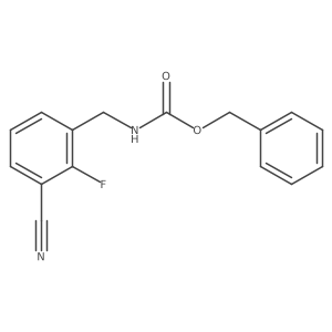 benzyl N-[(3-cyano-2-fluorophenyl)methyl]carbamate Structure