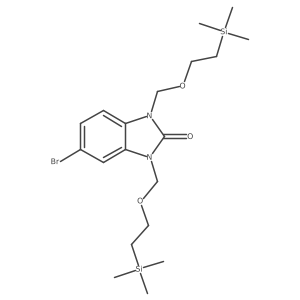 5-Bromo-1,3-dihydro-1,3-bis[[2-(trimethylsilyl)ethoxy]methyl]-2H-benzimidazol-2-one Structure