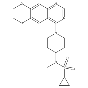 N-[1-(6,7-dimethoxyquinazolin-4-yl)piperidin-4-yl]-N-methylcyclopropanesulfonamide Structure