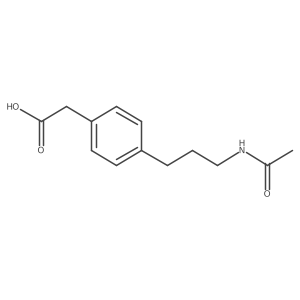 2-[4-(3-Acetamidopropyl)phenyl]acetic acid Structure