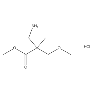 Methyl 3-amino-2-(methoxymethyl)-2-methylpropanoate hydrochloride结构式