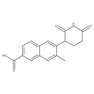 3-(2,6-Dioxo-3-piperidinyl)-2-methyl-7-quinolinecarboxylic acid Structure