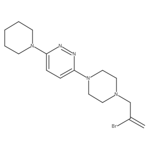 3-[4-(2-Bromoprop-2-en-1-yl)piperazin-1-yl]-6-(piperidin-1-yl)pyridazine Structure