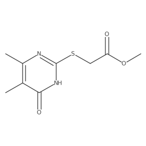 Methyl 2-((4,5-dimethyl-6-oxo-1,6-dihydropyrimidin-2-yl)thio)acetate Structure