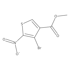 Methyl 4-bromo-5-nitro-3-thiophenecarboxylate Structure