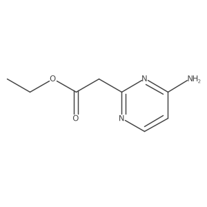 Ethyl 2-(4-aminopyrimidin-2-yl)acetate Structure