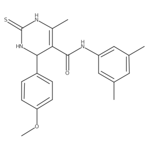 N-(3,5-dimethylphenyl)-4-(4-methoxyphenyl)-6-methyl-2-thioxo-1,2,3,4-tetrahydropyrimidine-5-carboxamide Structure