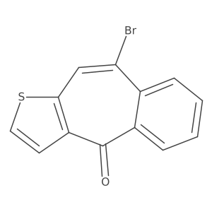 9-Bromo-4H-benzo[4,5]cyclohepta[1,2-b]thiophen-4-one结构式