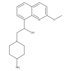 2-(4-Aminopiperidin-1-yl)-1-(2-methoxyquinolin-8-yl)ethanol Structure