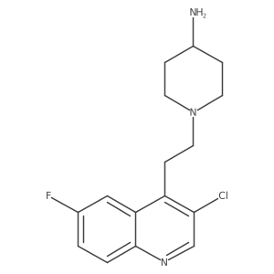 1-[2-(3-Chloro-6-fluoro-4-quinolinyl)ethyl]-4-piperidinamine Structure