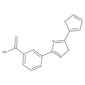3-[5-(2-Thienyl)-1,2,4-oxadiazol-3-yl]benzoic acid Structure