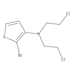 3-Thenylamine, 2-bromo-N,N-bis(2-chloroethyl)- Structure