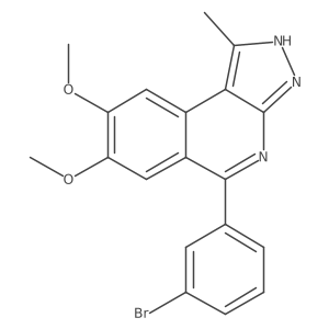 5-(3-Bromophenyl)-1-methyl-7,8-bis(methyloxy)-3h-pyrazolo[3,4-c]isoquinoline Structure