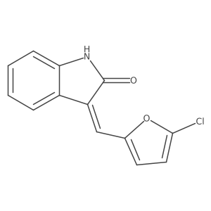 3-((5-Chlorofuran-2-yl)methylene)indolin-2-one Structure