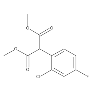 Dimethyl 2-chloro-4-fluorophenylmalonate Structure