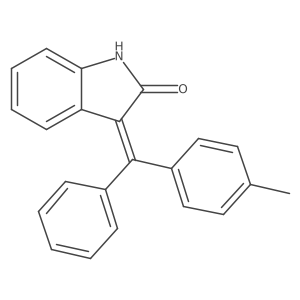 3-(Phenyl-4-tolyl-methylene)-1,3-dihydro-indol-2-one Structure