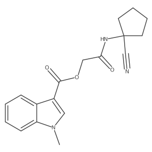 [(1-cyanocyclopentyl)carbamoyl]methyl 1-methyl-1H-indole-3-carboxylate Structure