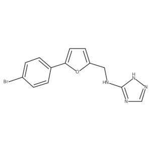 N-{[5-(4-bromophenyl)furan-2-yl]methyl}-1H-1,2,4-triazol-3-amine Structure
