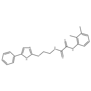N1-(2,3-dimethylphenyl)-N2-(2-((4-phenyl-1H-imidazol-2-yl)thio)ethyl)oxalamide Structure