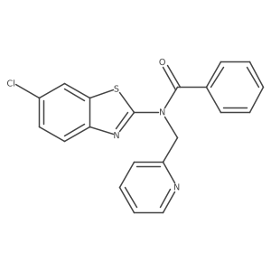 N-(6-chlorobenzo[d]thiazol-2-yl)-N-(pyridin-2-ylmethyl)benzamide结构式
