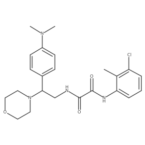N1-(3-chloro-2-methylphenyl)-N2-(2-(4-(dimethylamino)phenyl)-2-morpholinoethyl)oxalamide Structure