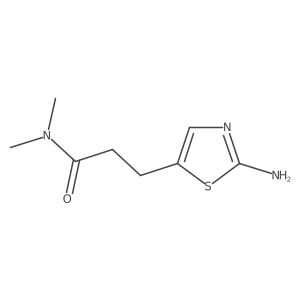 2-Amino-N,N-dimethyl-5-thiazolepropanamide结构式