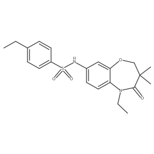 4-ethyl-N-(5-ethyl-3,3-dimethyl-4-oxo-2,3,4,5-tetrahydrobenzo[b][1,4]oxazepin-8-yl)benzenesulfonamide Structure