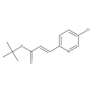 tert-butyl (2E)-3-(5-chloropyridin-2-yl)prop-2-enoate结构式