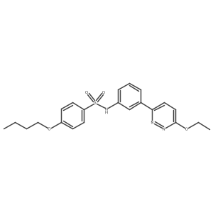 4-butoxy-N-[3-(6-ethoxypyridazin-3-yl)phenyl]benzene-1-sulfonamide Structure