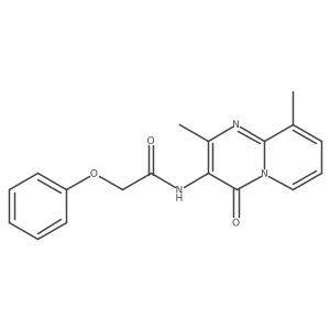 N-(2,9-dimethyl-4-oxo-4H-pyrido[1,2-a]pyrimidin-3-yl)-2-phenoxyacetamide结构式