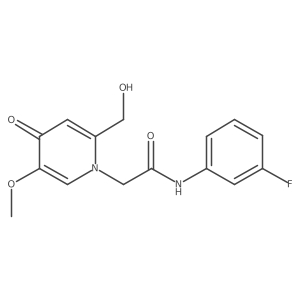 N-(3-fluorophenyl)-2-(2-(hydroxymethyl)-5-methoxy-4-oxopyridin-1(4H)-yl)acetamide Structure