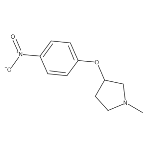 1-Methyl-3-(4-nitrophenoxy)pyrrolidine Structure