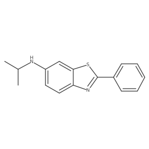 N-(1-Methylethyl)-2-phenyl-6-benzothiazolamine Structure