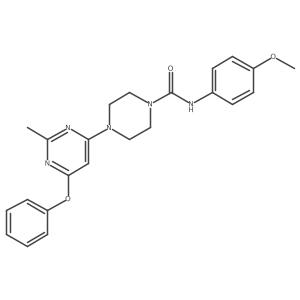 N-(4-methoxyphenyl)-4-(2-methyl-6-phenoxypyrimidin-4-yl)piperazine-1-carboxamide Structure