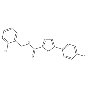 N-(2-chlorobenzyl)-5-(4-fluorophenyl)oxazole-2-carboxamide Structure
