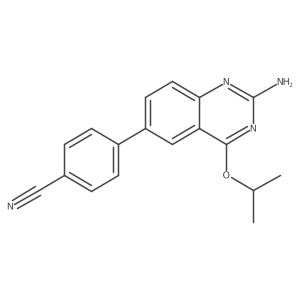 4-(2-Amino-4-isopropoxy-quinazolin-6-yl)-benzonitrile Structure