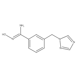 N'-hydroxy-3-(1,2,4-triazol-1-ylmethyl)benzenecarboximidamide结构式