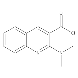 2-(Dimethylamino)quinoline-3-carbonyl chloride结构式