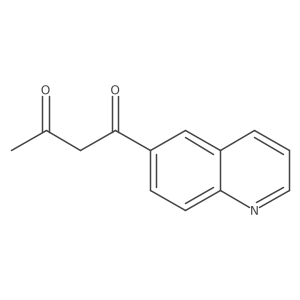 1-Quinolin-6-ylbutane-1,3-dione结构式
